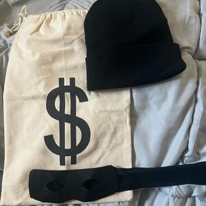 Black Beanie and Mask Set